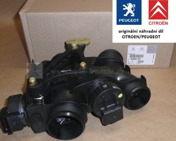 škrtící klapka sání citroen,peugeot 1.6 hdi,0345e5