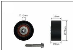vodící kladka plochého řemene citron,peugeot,5751.76,FPARTS