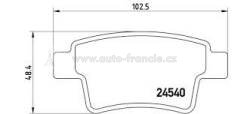 zadní brzdové destičky citroen,peugeot,4254.32*,REMSA