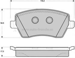 BRZDOVÉ DESKY PŘEDNÍ renault,dacia,7701208422,fparts