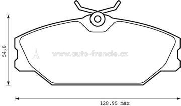 PŘEDNÍ BRZDOVÉ DESTIČKY renault,7701206379 ,REMSA