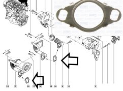 těsnění vedení egr ventilu renault,dacia 1.5 DCI 7701061457