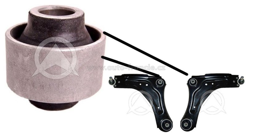 silentblok předního  ramene renault laguna 3 ,latitude