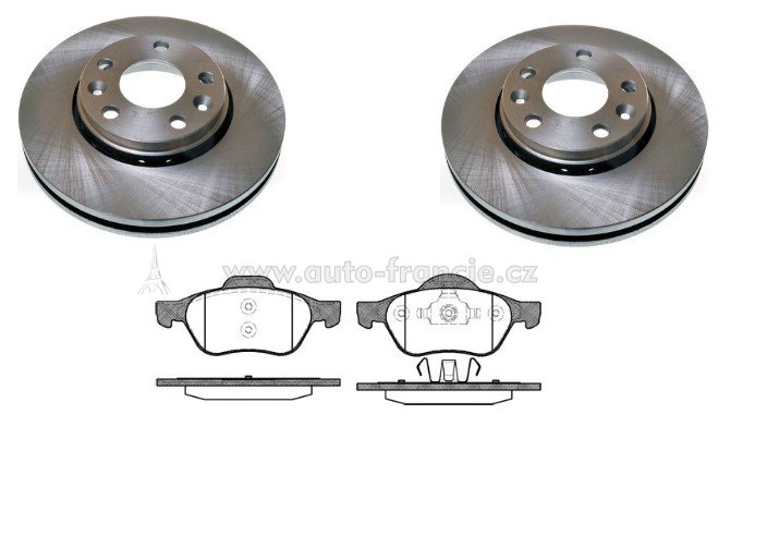 BRZDY RENAULT LAGUNA 3,přední berzdová sada REMSA