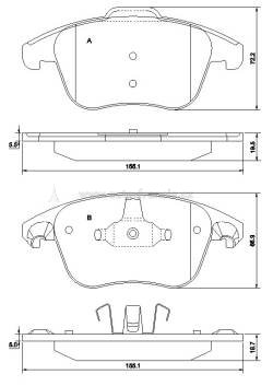 PŘEDNÍ BRZDOVÉ DESTIČKY citroen,peugeot FERODO