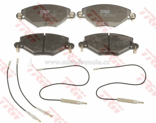 PŘEDNÍ BRZDOVÉ DESTIČKY CITROEN C5 ,trw gdb1448