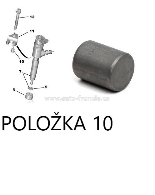 podložka DRŽÁKU VSTŘIKOVAČE CITROEN PEUGEOT 1.6 HDI 198G4