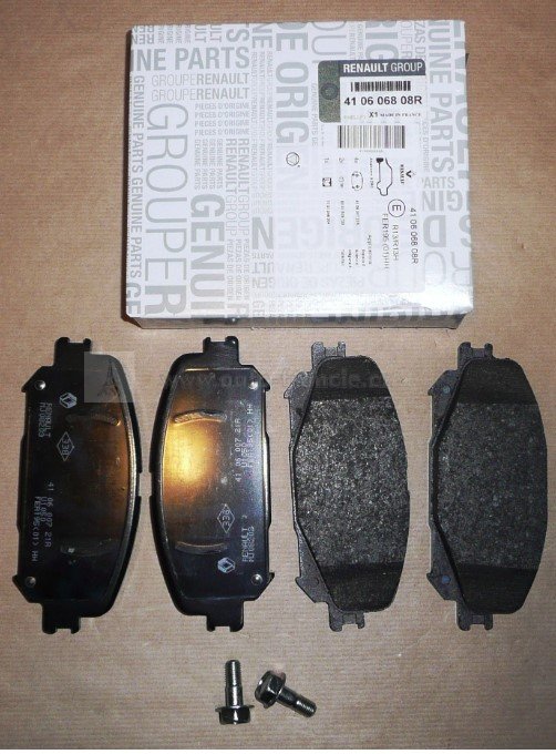 brzdové destičky renault,ORIGINAL  410606808r,410606124r