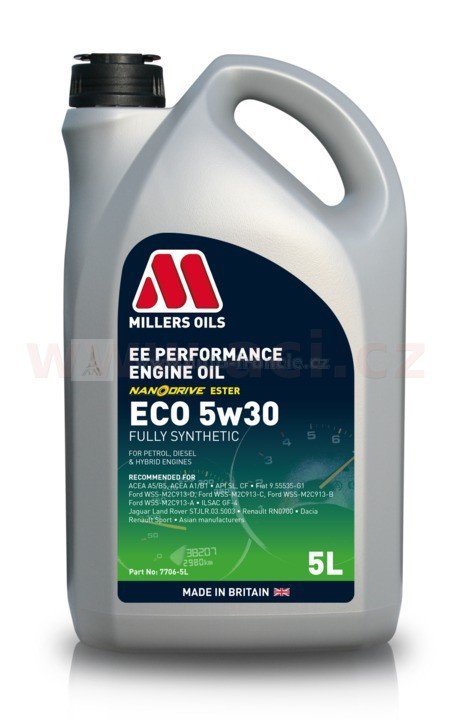 MILLERS OILS EE PERFORMANCE ECO 5W30, PLNĚ SYNTETICKÝ, 5 L