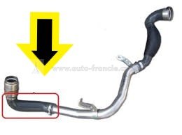 potrubí sání turba  renault master 2.3 dci-pouze pryžová hadice strana turba