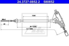 brzdové lano peugeot 406,4745.r7 -přední,ate