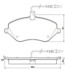 PŘEDNÍ BRZDOVÉ DESTIČKY PEUGEOT 407/407SW meyle