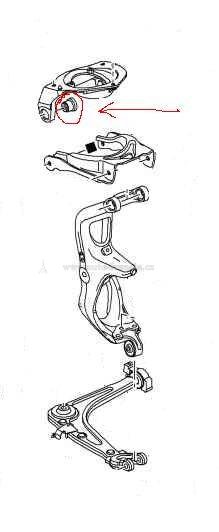silentblok horního ramene peugeot 407,508,citroen C5,C6,FPARTS