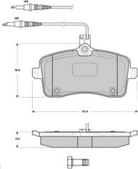 PŘEDNÍ BRZDOVÉ DESTIČKY PEUGEOT 407/407SW fparts