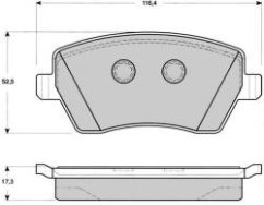 BRZDOVÉ DESKY PŘEDNÍ renault,dacia,7701208422,fparts