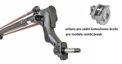 ZADNÍ NÁPRAVA PEUGEOT 306,CITROEN XSARA,combi,kotoučová brzda