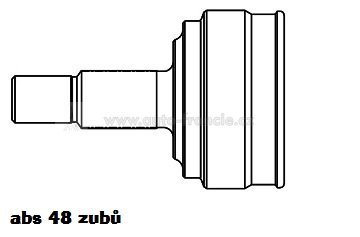 kloub poloosy peugeot 406,3272.5p