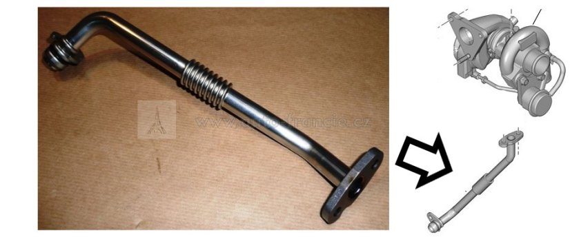 037955 hadice na turbo citroen jumper/ peugeot boxer 2.2 hdi (06- ) original PSA