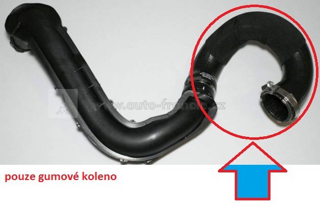 hadice turbodmychadla 144607066r renault trafic 2.0 dci-pouze pryžové koleno