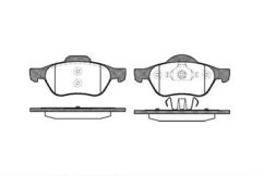 PŘEDNÍ BRZDOVÉ DESTIČKY DESTIČKY renault,410601237r,REMSA 096200
