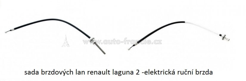 brzdová lana pro elektronickou ruční brzdu renault laguna 2