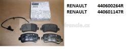 440600264r zadní brzdové destičky renault MASTER IV 2.3 DCI,440600264r,originální díl