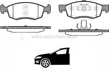 brzdové destičky dacia sandero,logan,6001549803,remsa 0172.32