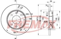 přední brzdový kotouč citroen,peugeot,4246.r8,fremax bd4298