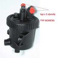 obal palivového filtru peugeot,citroen HDI,systém SIEMENS,1901.62 alter.výrobce