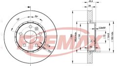 přední brzdový kotouč renault,8200227715,fremax bd-6845
