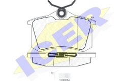 zadní brzdové destičky citroen,peugeot,4254.41,icer 180697703