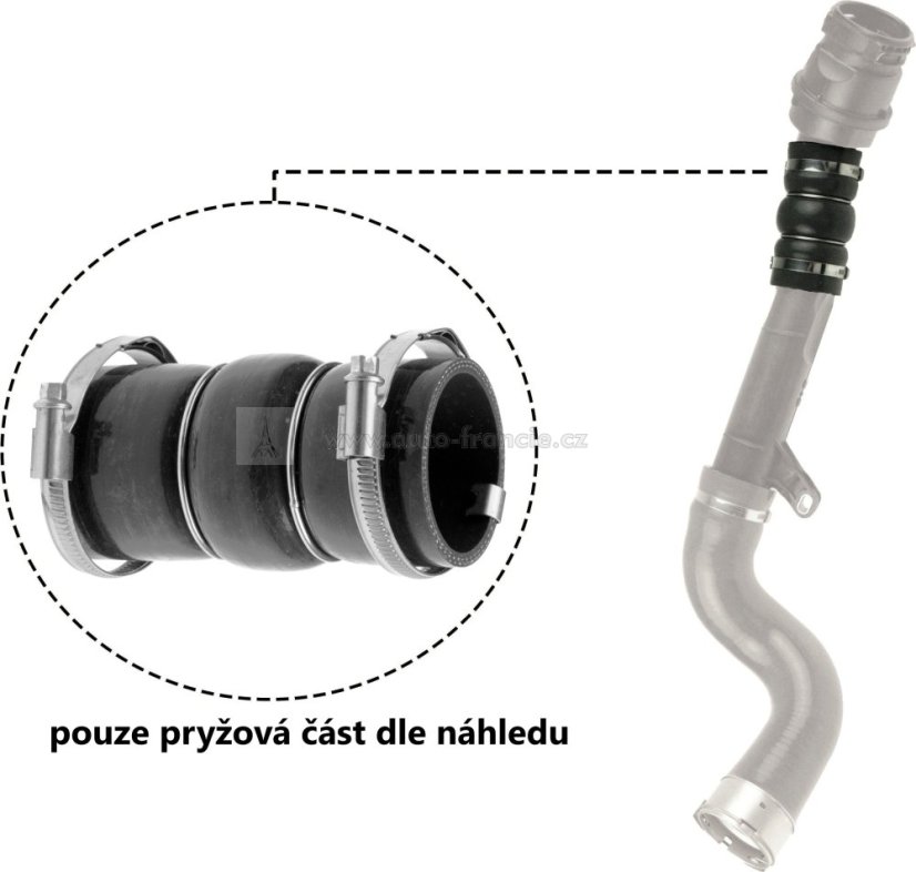 potrubí sání turba renault.dacia 1.5 dci  144600835r -pouze pryžová hadice