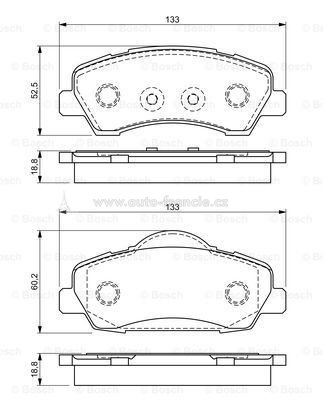 brzdové destičky citroen cellyse,peugeot 301,bosch1608691380,1610699280