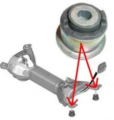 silentblok zadní nápravnice peugeot 407,508,m5234,5152.66,FPARTS