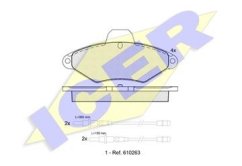 PŘEDNÍ BRZDOVÉ DESTIČKY CITROEN,icer 180920