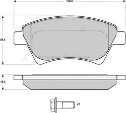 PŘEDNÍ BRZDOVÉ DESTIČKY renault ,410601241R,remsa