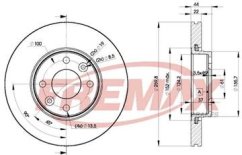 přední brzdový kotouč renault,7701207795,FREMAX
