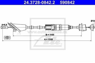 spojkové lanko peugeot 106 II,2150 Q5,ATE
