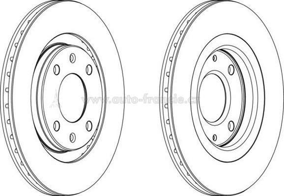 přední brzdový kotouč citroen,peugeot,4246.97*,ferodo ddf-192