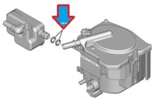 těsnění předehřevu nafty 1.6 hdi 190437
