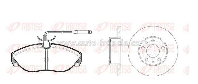 brzdy peugeot boxer,citroen jumper,přední brzdová sada