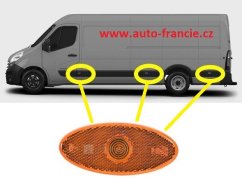 boční poziční světlo renault master , 261b00001r,original