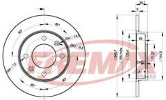 zadní brzdový kotouč citroen,peugeot,4246W9,FREMAX