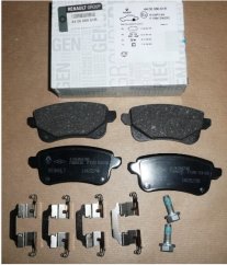 zadní brzdové destičky renault,440608061r originální brzdy renault