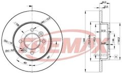 zadní brzdový kotouč renault laguna I,7701205844,FREMAX BD-4295