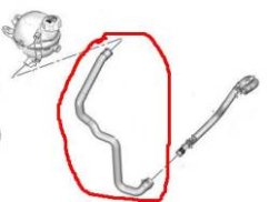 POTRUBÍ CHLADIČE citron,peugeot 1.4HDI,1.6 HDI