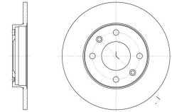 brzdový kotouč peugeot,citroen,4246.89*,trw df1217