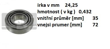 ložisko kola renault mascott 24,25x35x72