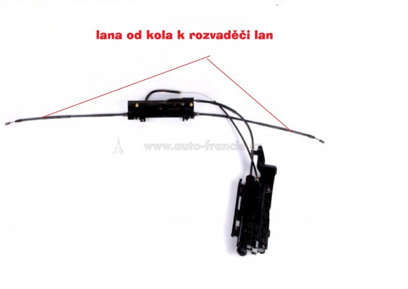 brzdové lano renault scenic,grand scenic2,sada 2ks,TKL