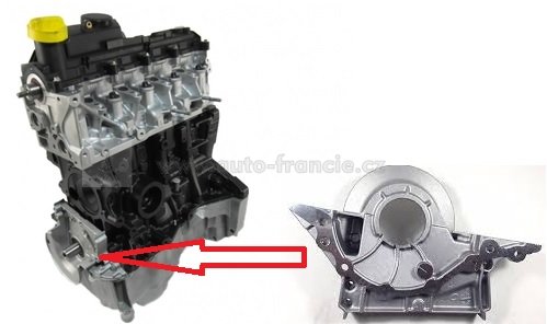 kryt klikové hřídele 8200391938 renault 1.5 dci